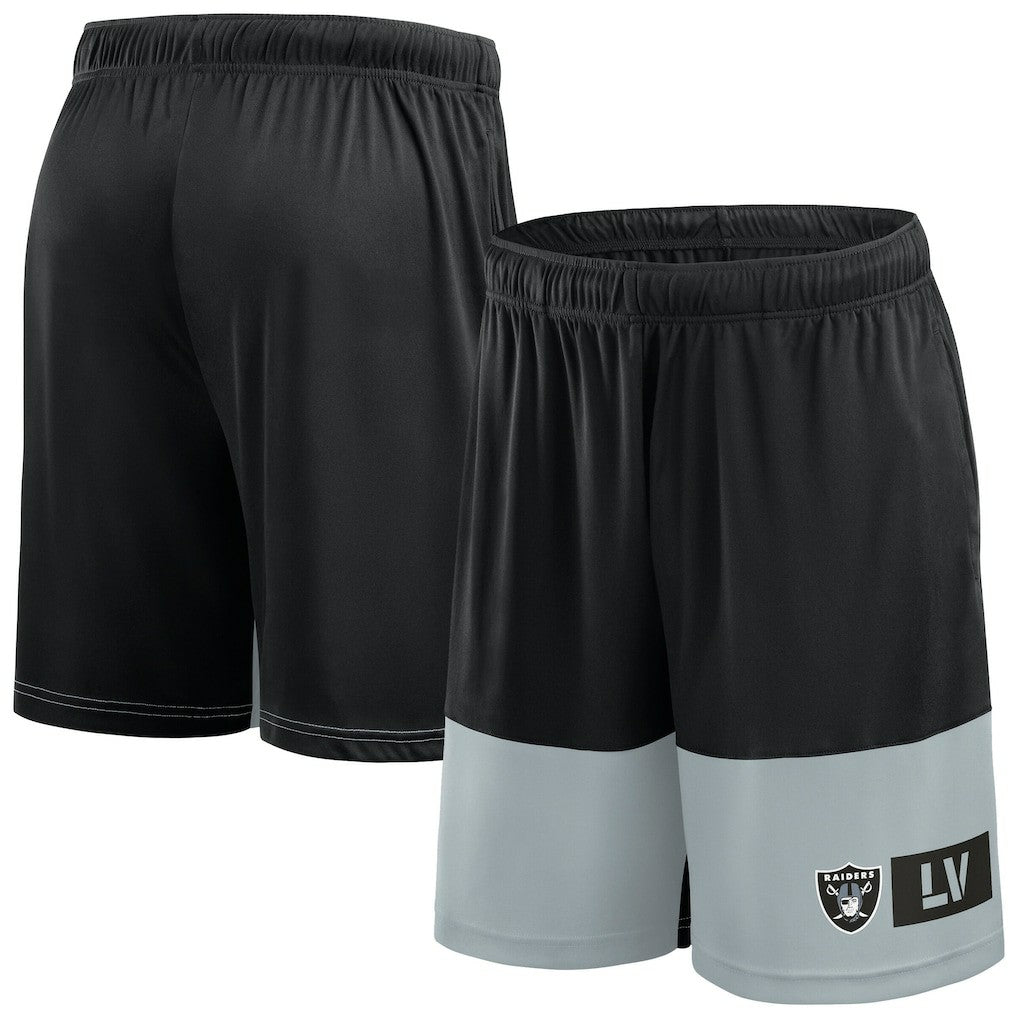 Las Vegas Raiders Big & Tall Best of the Best Performance Shorts Black/Silver | Fanatics