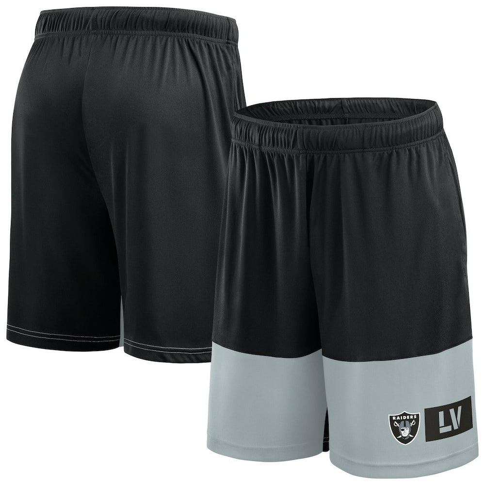 Las Vegas Raiders Big & Tall Best of the Best Performance Shorts Black/Silver | Fanatics