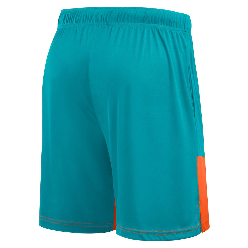 Miami Dolphins Big & Tall Best of the Best Performance Shorts Aqua/Orange | Fanatics