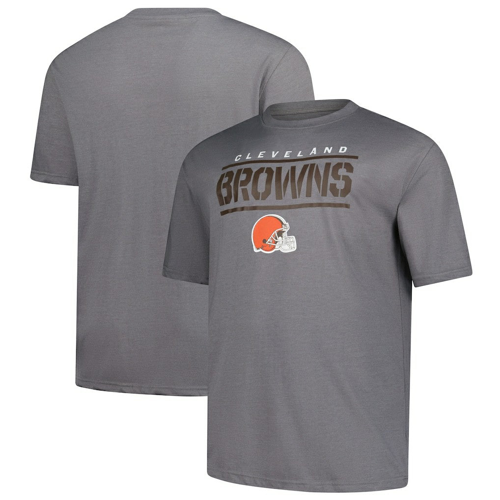 Cleveland Browns Big & Tall Top Notch T-Shirt Heather Gray | Fanatics