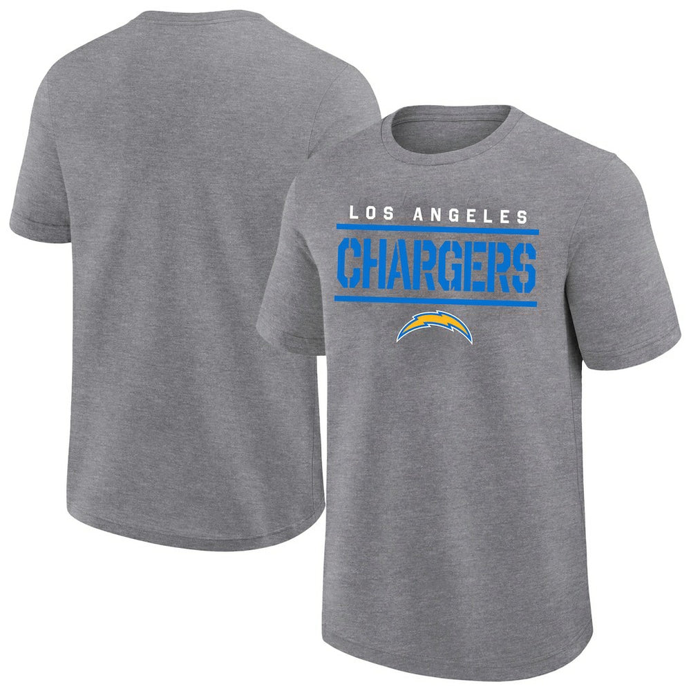 Los Angeles Chargers Big & Tall Top Notch T-Shirt Heather Gray | Fanatics
