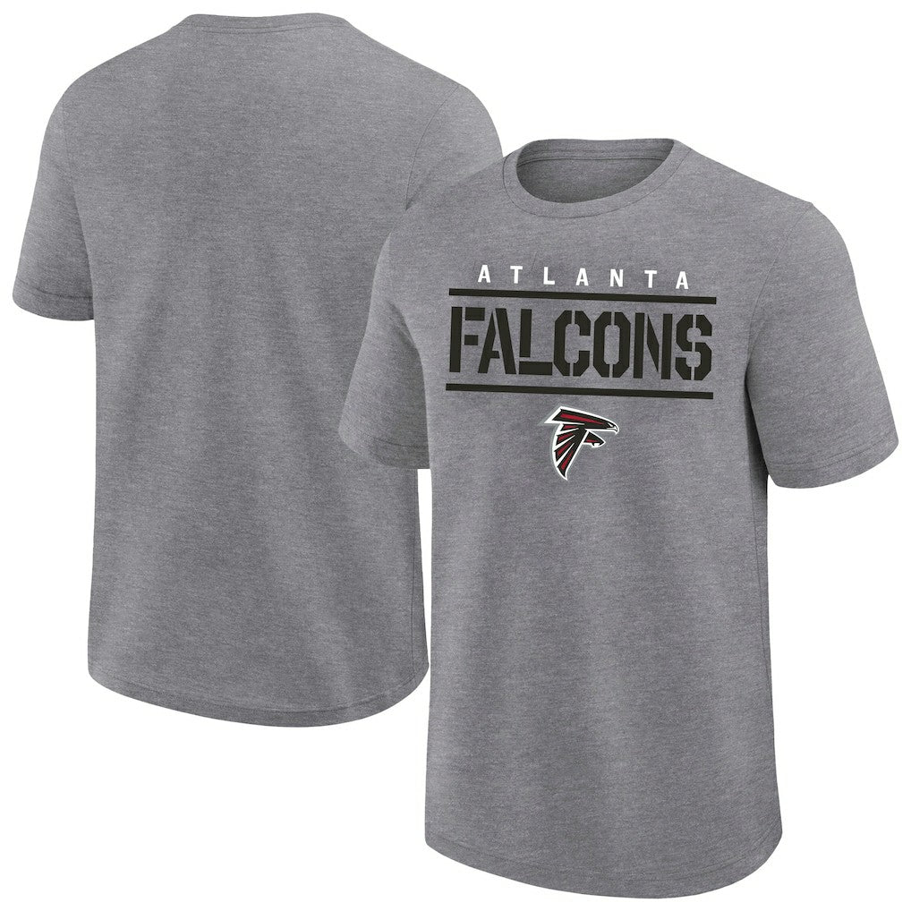 Atlanta Falcons Big & Tall Top Notch T-Shirt Heather Gray | Fanatics
