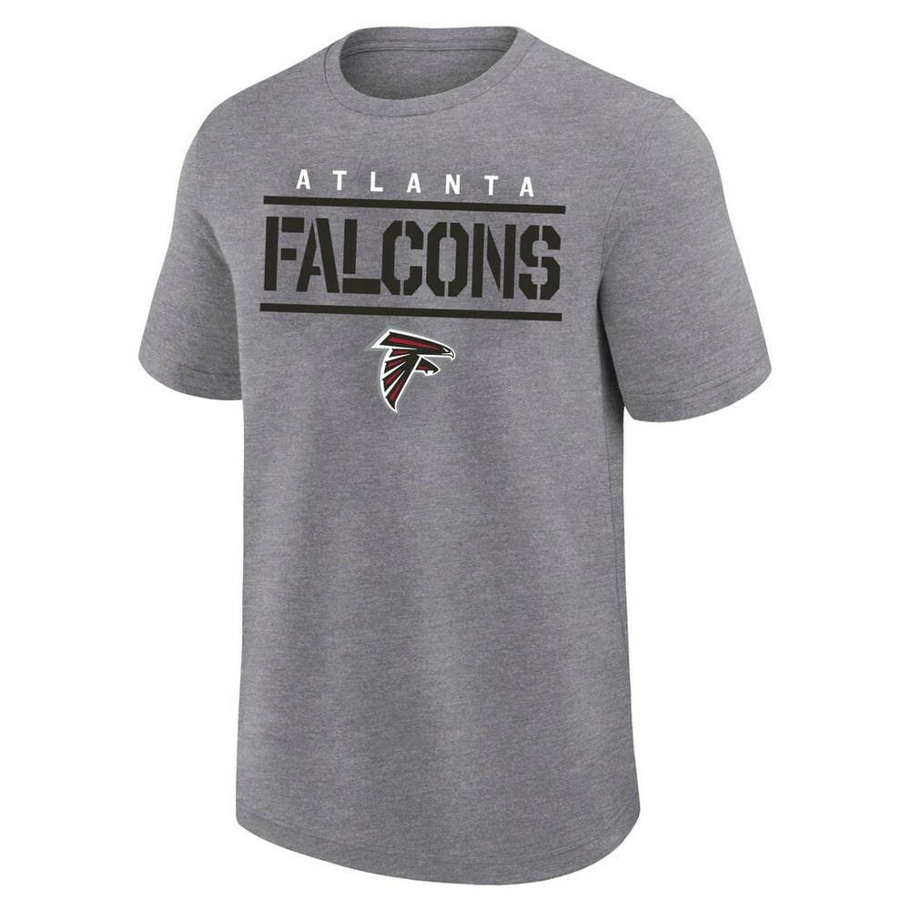 Atlanta Falcons Big & Tall Top Notch T-Shirt Heather Gray | Fanatics