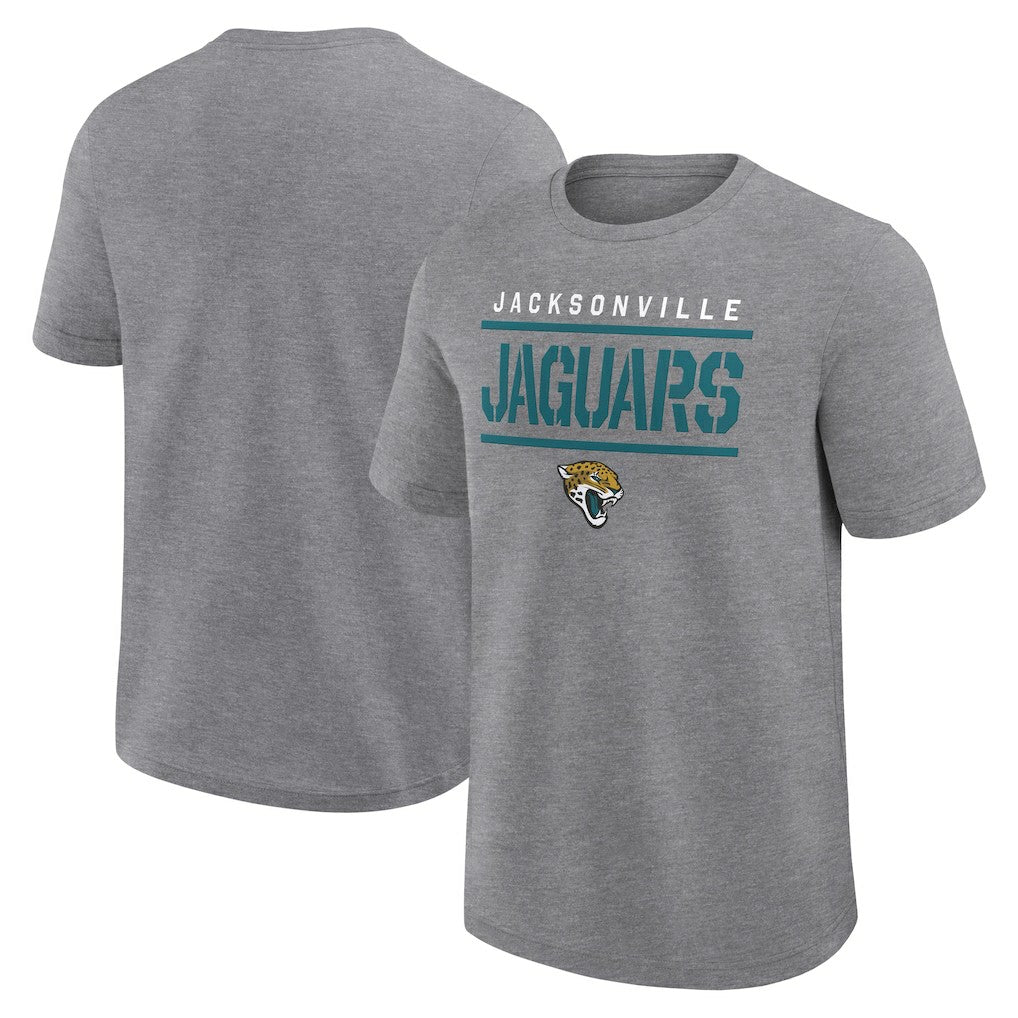 Jacksonville Jaguars Big & Tall Top Notch T-Shirt Heather Gray | Fanatics