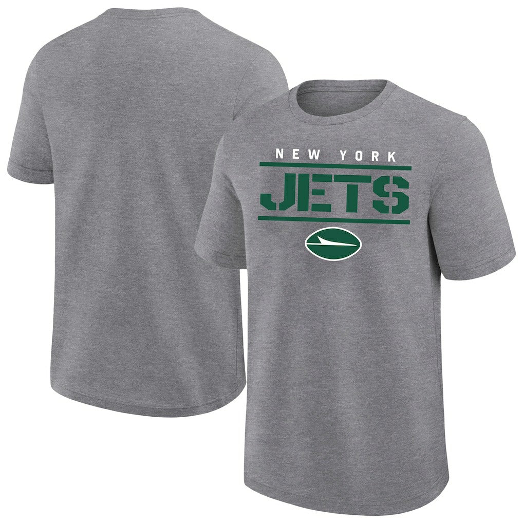 New York Jets Big & Tall Top Notch T-Shirt Heather Gray | Fanatics