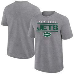 New York Jets Big & Tall Top Notch T-Shirt Heather Gray | Fanatics