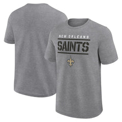 New Orleans Saints Big & Tall Top Notch T-Shirt Heather Gray | Fanatics