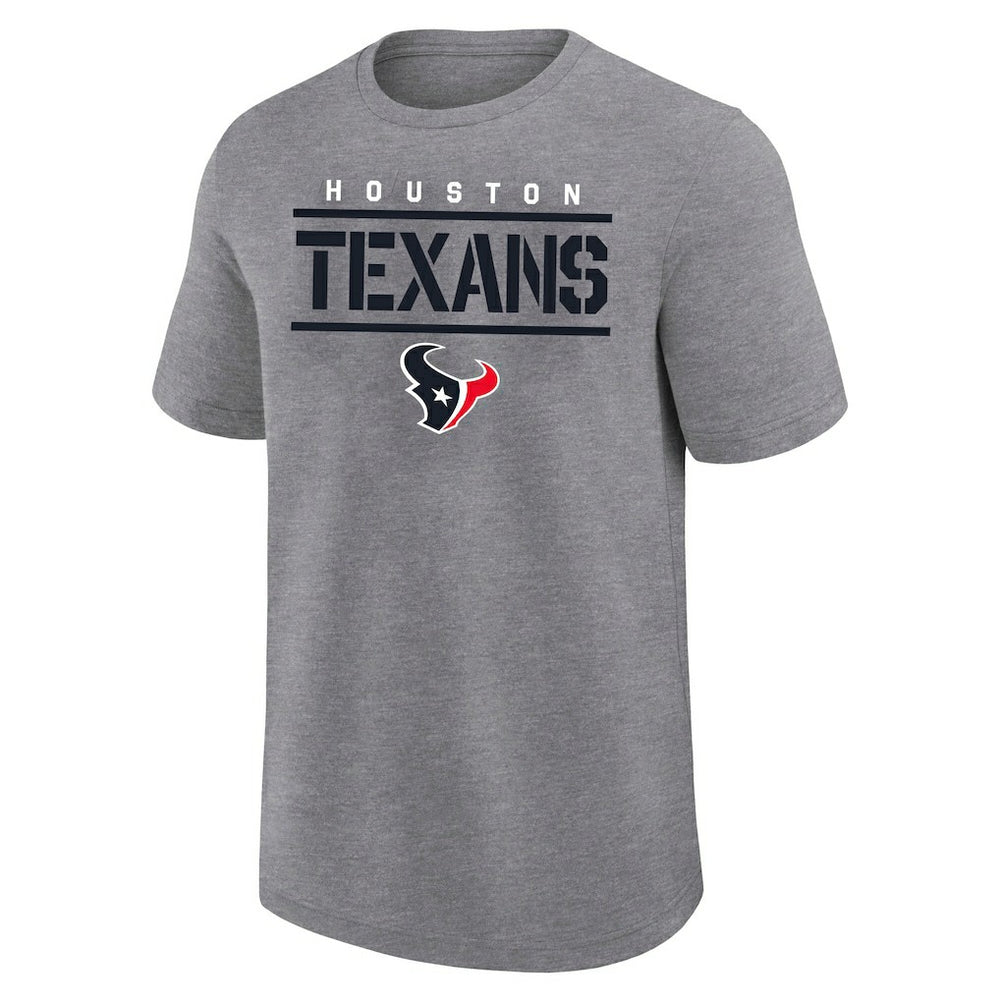 Houston Texans Big & Tall Top Notch T-Shirt Heather Gray | Fanatics