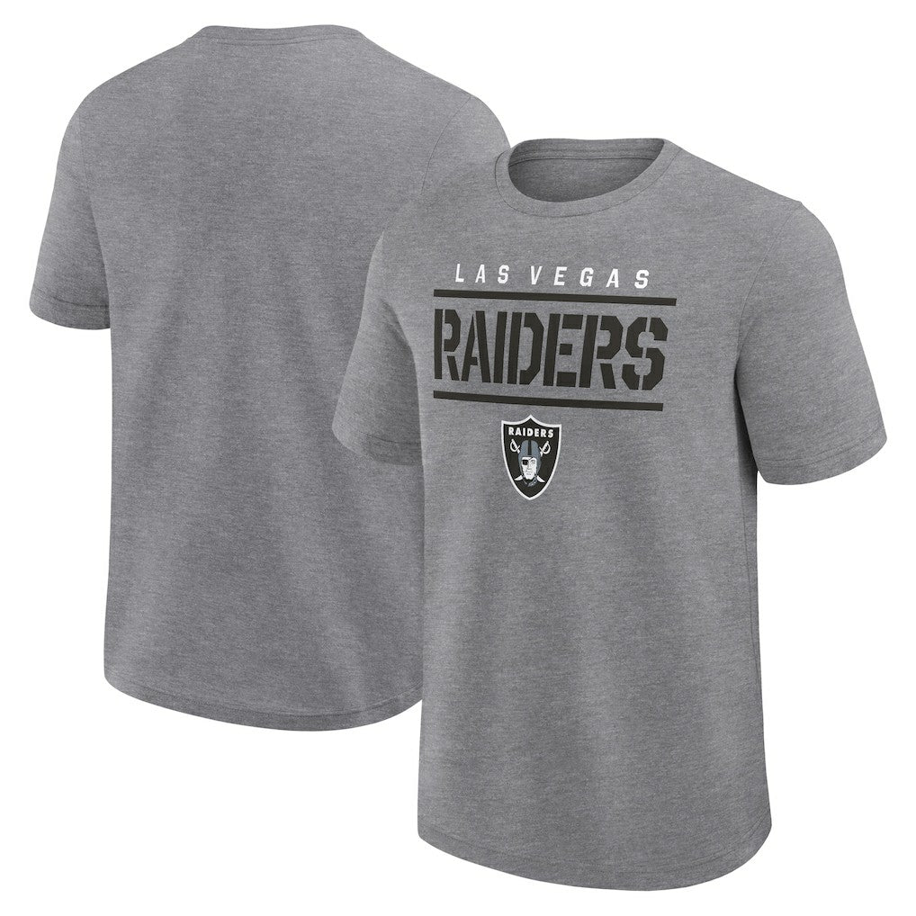Las Vegas Raiders Big & Tall Top Notch T-Shirt Heather Gray | Fanatics