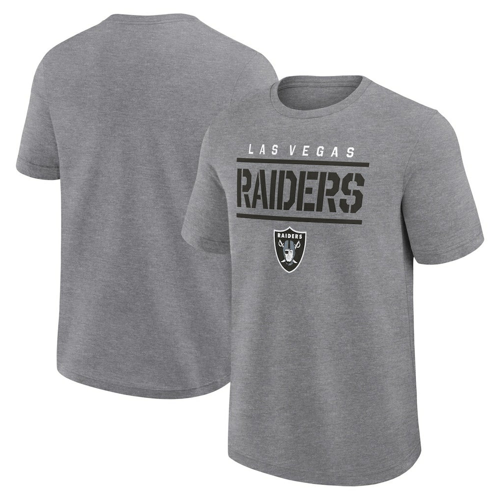 Las Vegas Raiders Big & Tall Top Notch T-Shirt Heather Gray | Fanatics