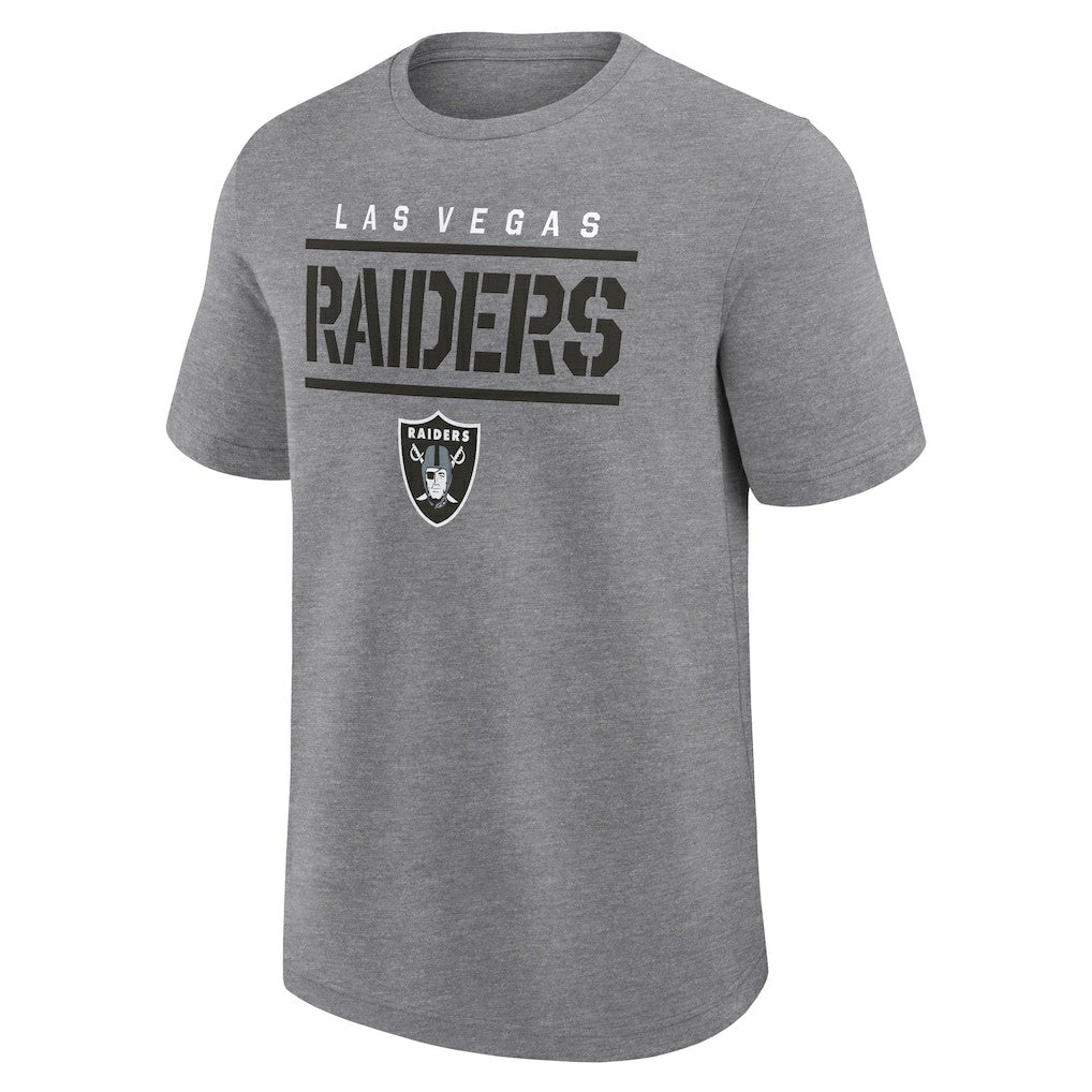 Las Vegas Raiders Big & Tall Top Notch T-Shirt Heather Gray | Fanatics