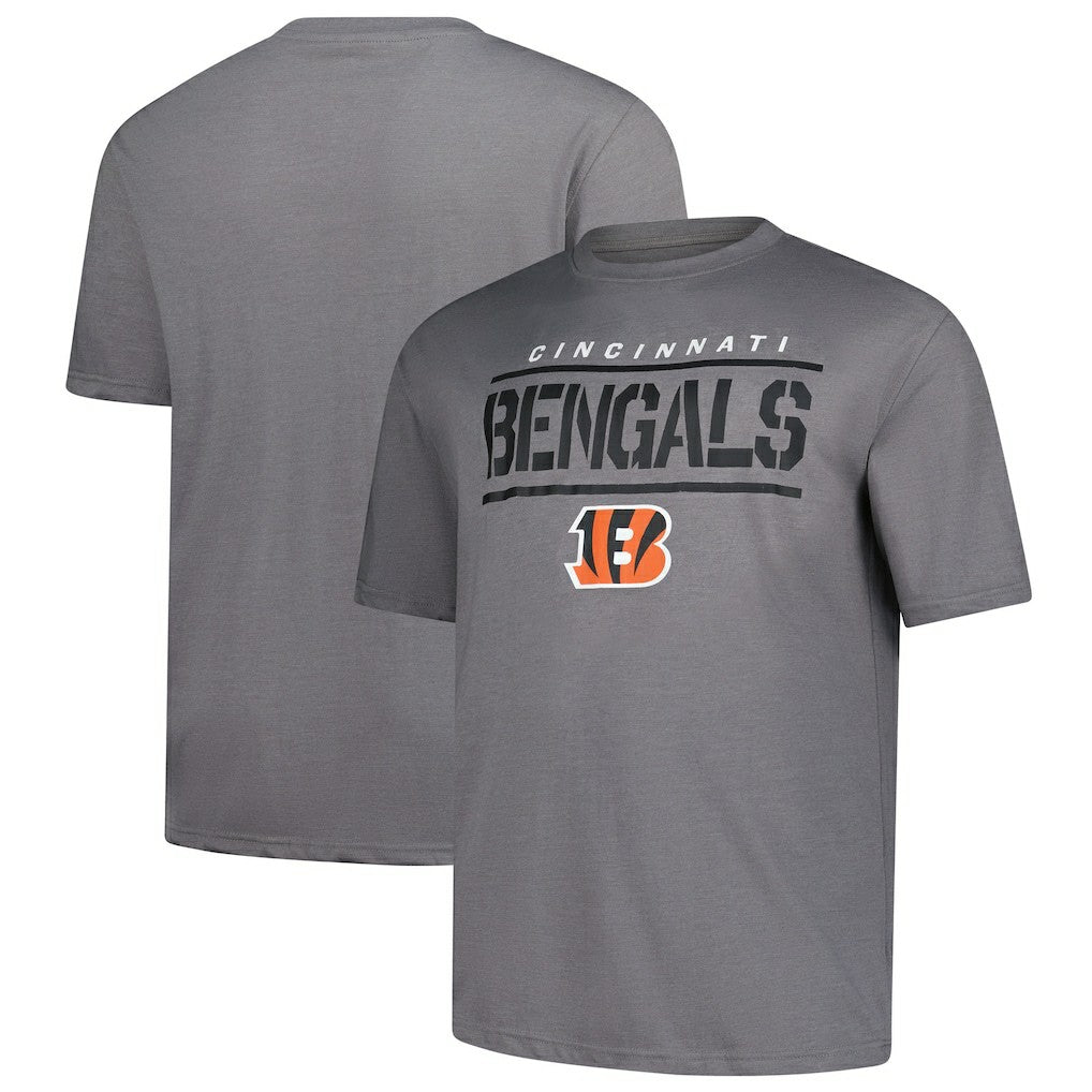Cincinnati Bengals Big & Tall Top Notch T-Shirt Heather Gray | Fanatics