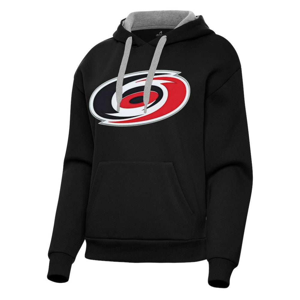 Carolina Hurricanes Antigua Women's Victory Pullover Hoodie - Black - NHL