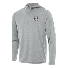 Anaheim Ducks Antigua Tidy Quarter-Zip Hoodie - Heather Gray - NHL