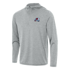 Colorado Avalanche Antigua Tidy Quarter-Zip Hoodie - Heather Gray - NHL