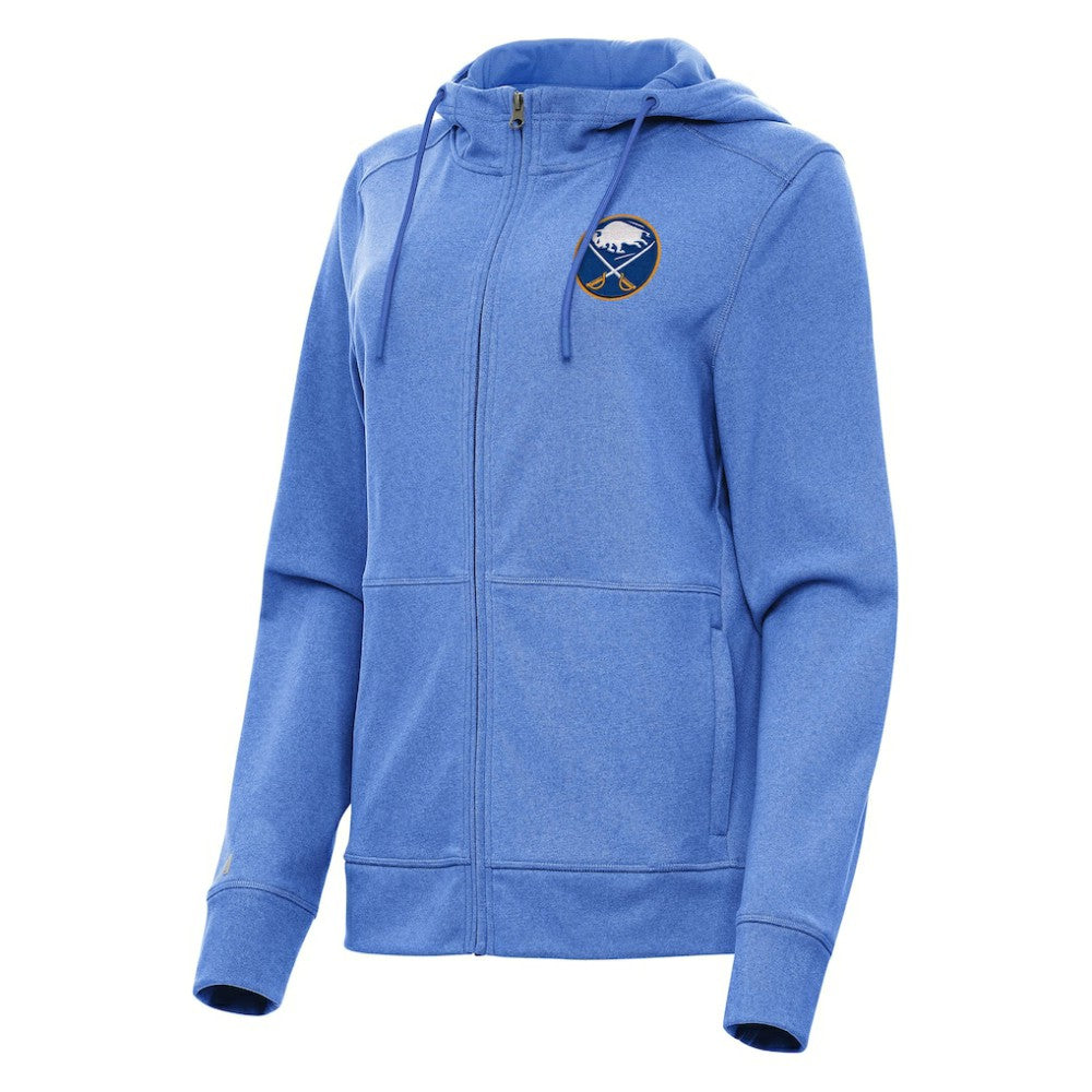 Buffalo Sabres Antigua Women's Seeker Full-Zip Hoodie - Heather Royal - NHL