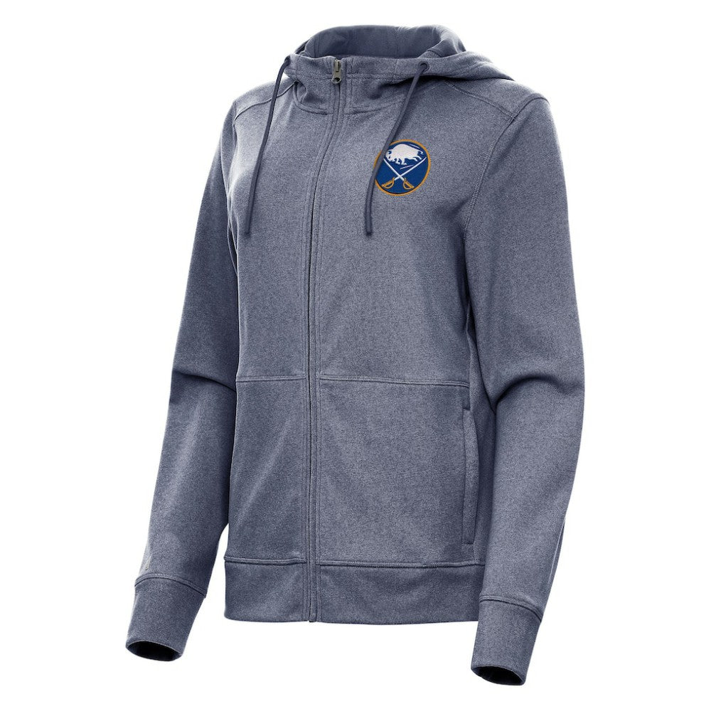 Buffalo Sabres Antigua Women's Seeker Full-Zip Hoodie - Heather Navy - NHL