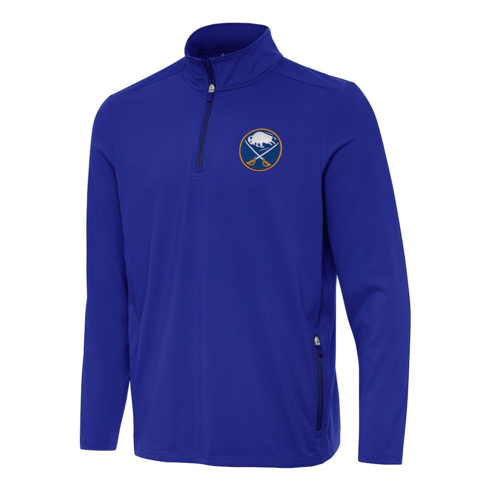 Buffalo Sabres Antigua Perilous Quarter-Zip Sweatshirt - Royal - NHL