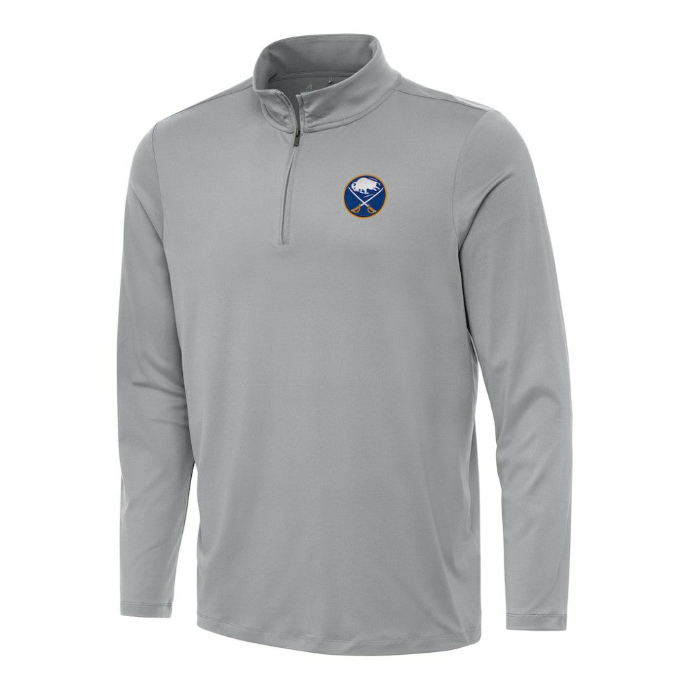 Buffalo Sabres Antigua Reprocess Quarter-Zip Top - Gray - NHL