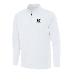 Anaheim Ducks Antigua Reprocess Quarter-Zip Top - White - NHL