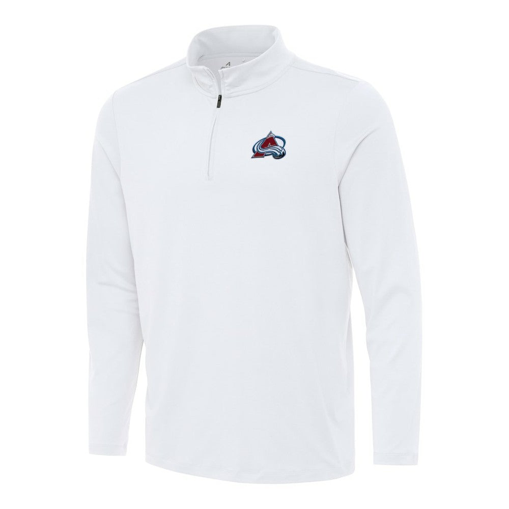 Colorado Avalanche Antigua Reprocess Quarter-Zip Top - White - NHL