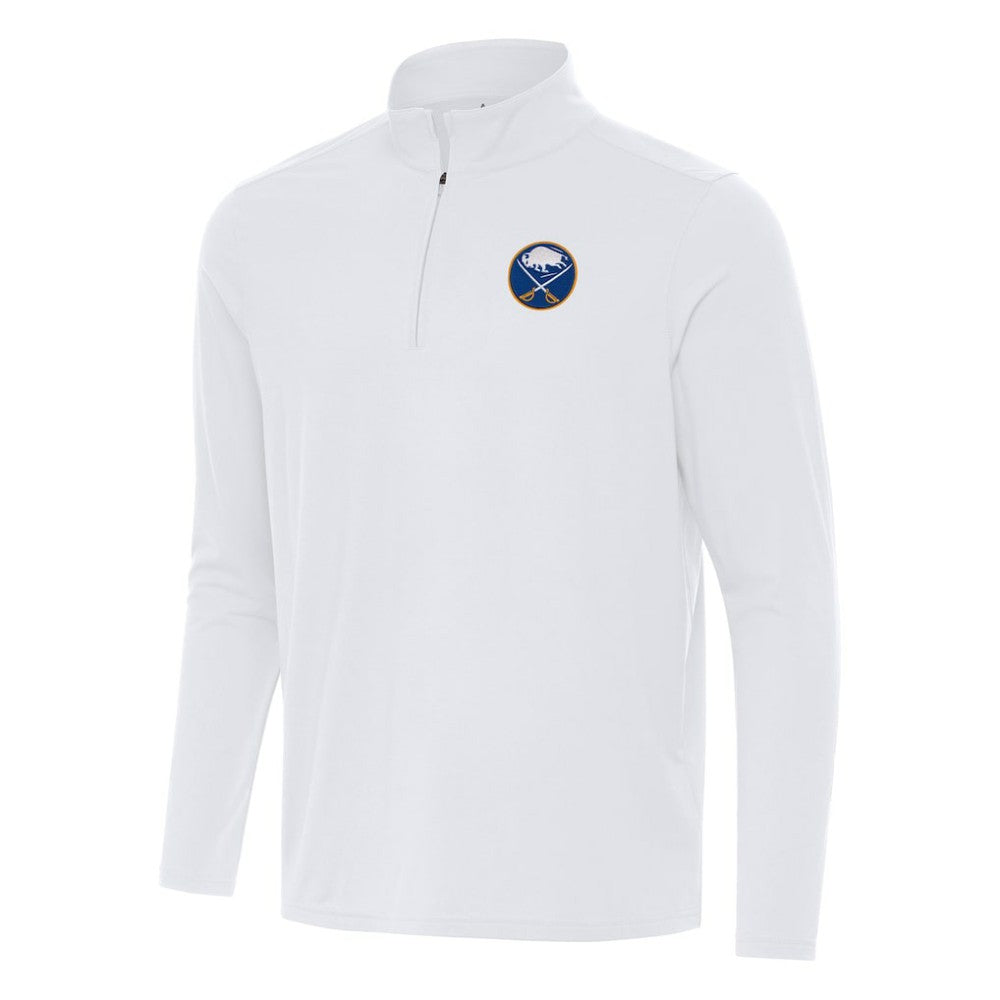 Buffalo Sabres Antigua Intent Quarter-Zip Top - White - NHL