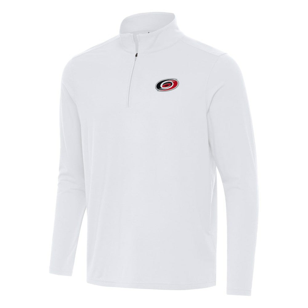 Carolina Hurricanes Antigua Intent Quarter-Zip Top - White - NHL