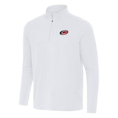 Carolina Hurricanes Antigua Intent Quarter-Zip Top - White - NHL