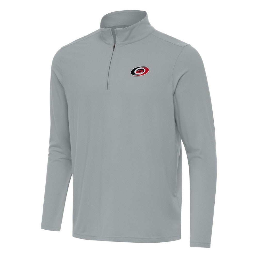 Carolina Hurricanes Antigua Intent Quarter-Zip Top - Gray - NHL