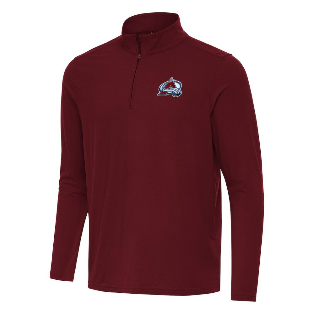 Colorado Avalanche Antigua Intent Quarter-Zip Top - Burgundy - NHL