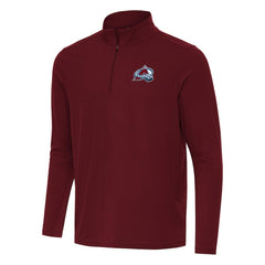 Colorado Avalanche Antigua Intent Quarter-Zip Top - Burgundy - NHL