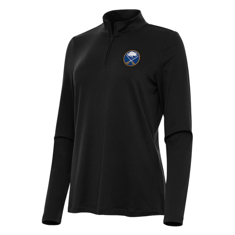 Buffalo Sabres Antigua Women's Reprocess Quarter-Zip Top - Black - NHL