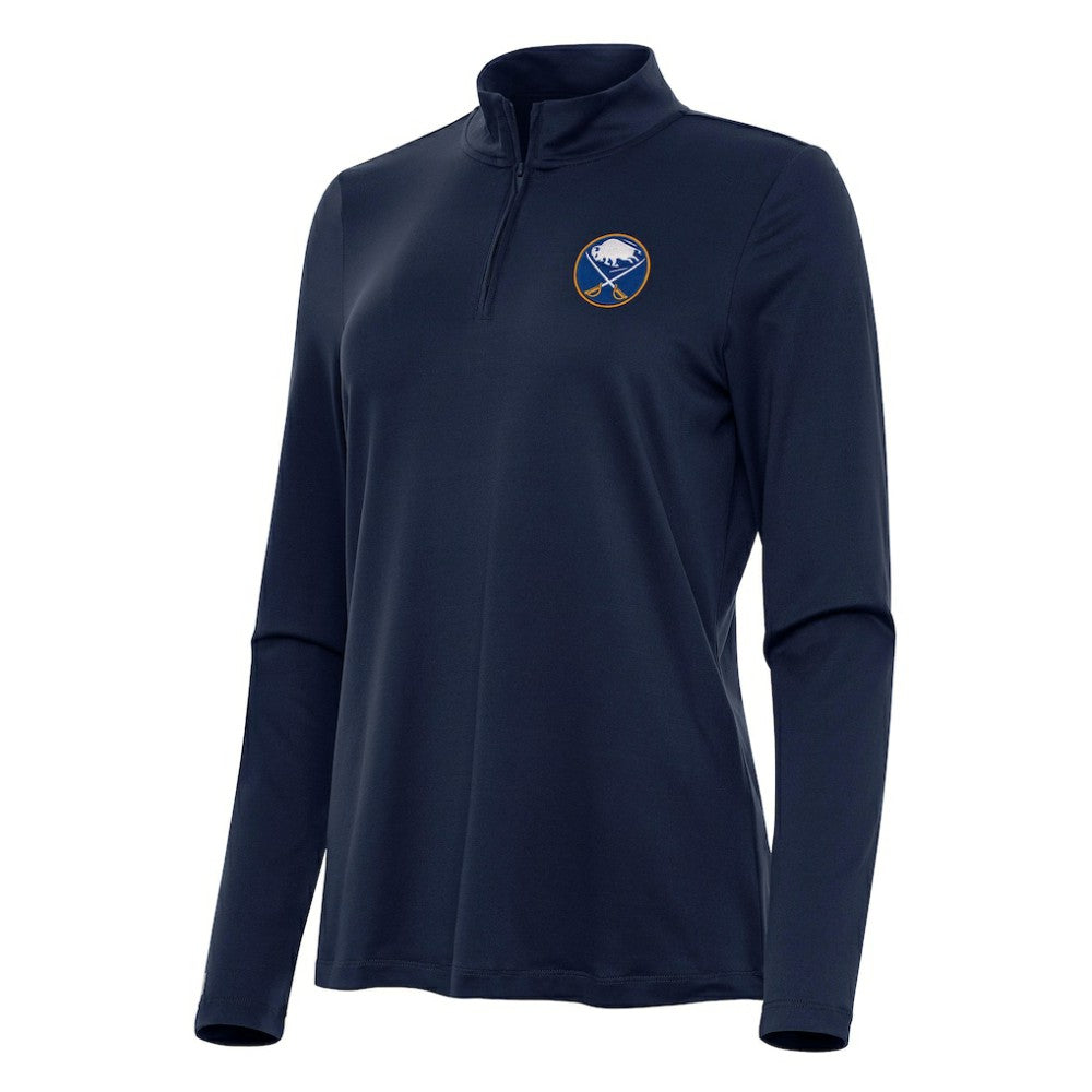 Buffalo Sabres Antigua Women's Reprocess Quarter-Zip Top - Navy - NHL