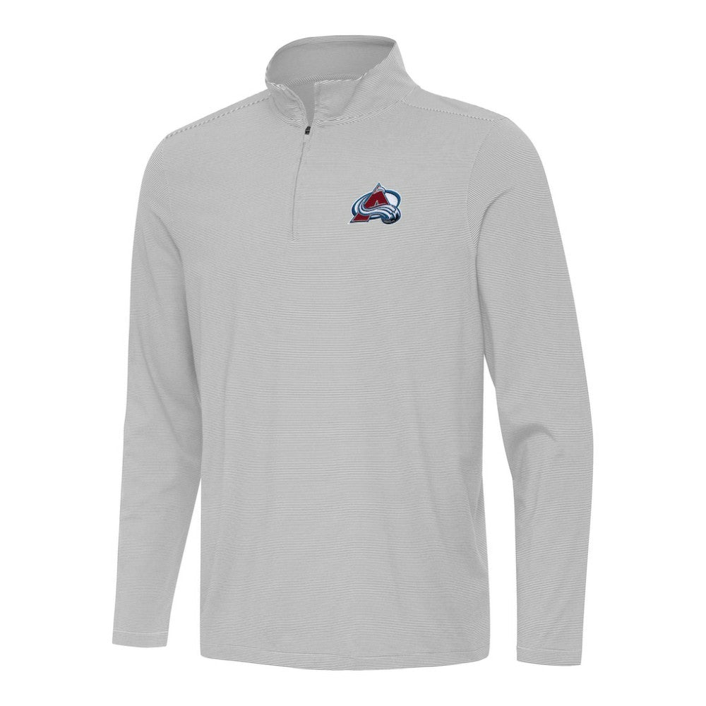 Colorado Avalanche Antigua Twine Quarter-Zip Top - Gray - NHL