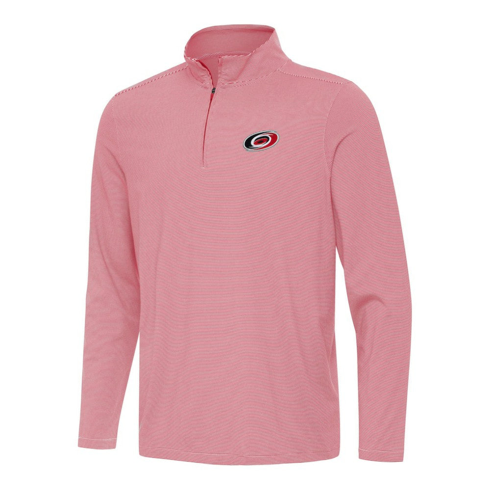 Carolina Hurricanes Antigua Twine Quarter-Zip Top - Red - NHL