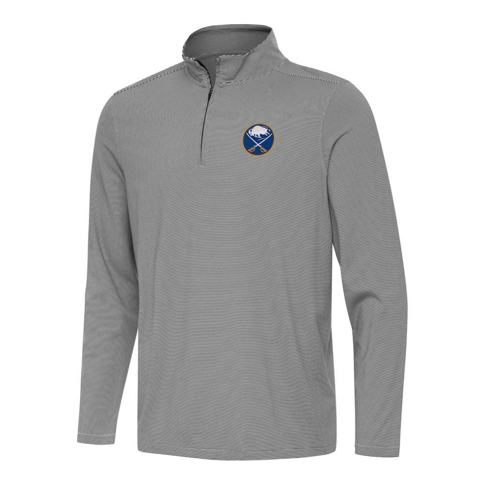 Buffalo Sabres Antigua Twine Quarter-Zip Top - Black - NHL