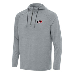 Carolina Hurricanes Antigua Spikes Quarter-Zip Hoodie - Heather Gray - NHL