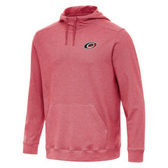 Carolina Hurricanes Antigua Cloud Pullover Hoodie - Heather Red - NHL