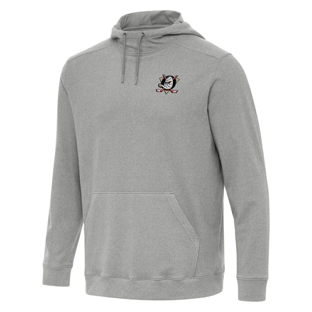 Anaheim Ducks Antigua Cloud Pullover Hoodie - Heather Gray - NHL