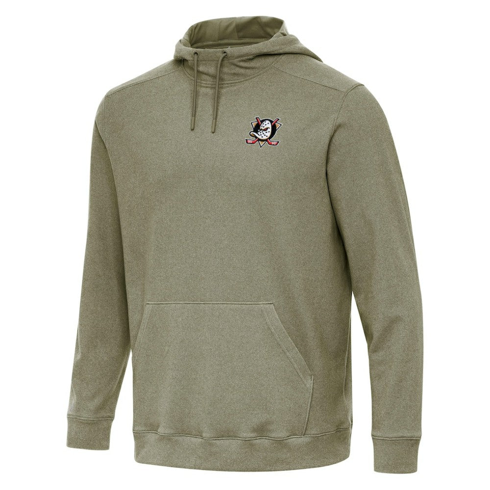 Anaheim Ducks Antigua Cloud Pullover Hoodie - Olive - NHL
