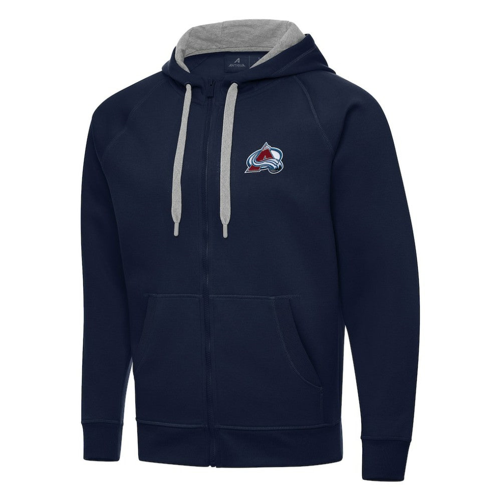 Colorado Avalanche Antigua Big & Tall Victory Full-Zip Hoodie - Navy - NHL