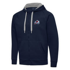 Colorado Avalanche Antigua Big & Tall Victory Full-Zip Hoodie - Navy - NHL