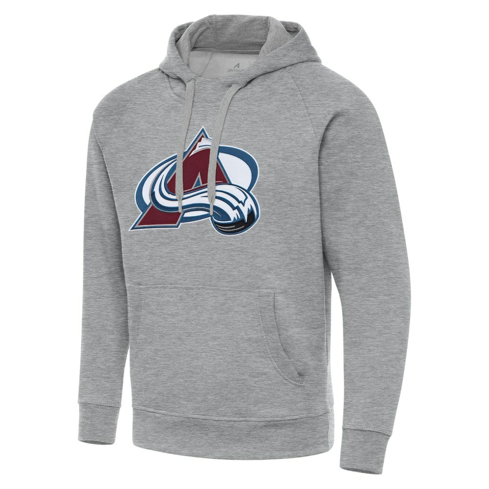 Colorado Avalanche Antigua Big & Tall Victory Pullover Hoodie - Heather Gray - NHL