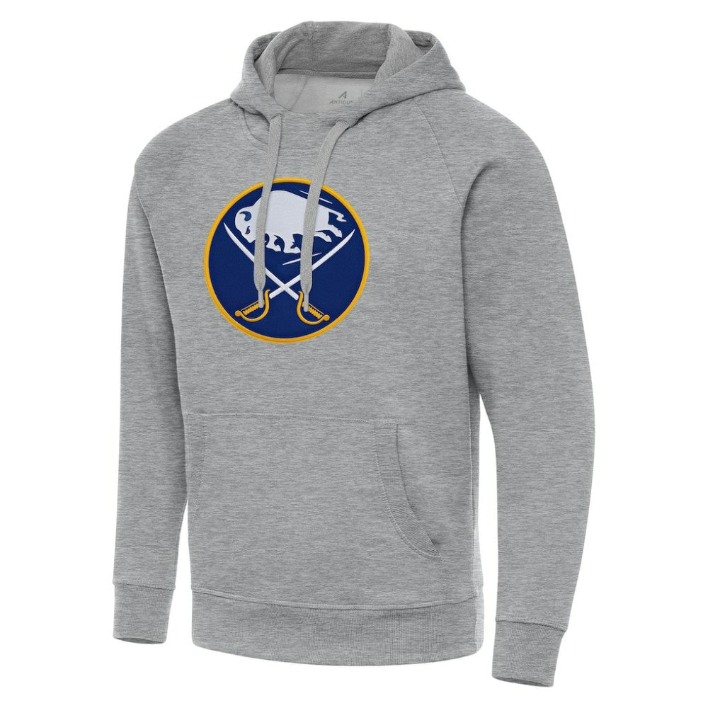 Buffalo Sabres Antigua Big & Tall Victory Pullover Hoodie - Heather Gray - NHL