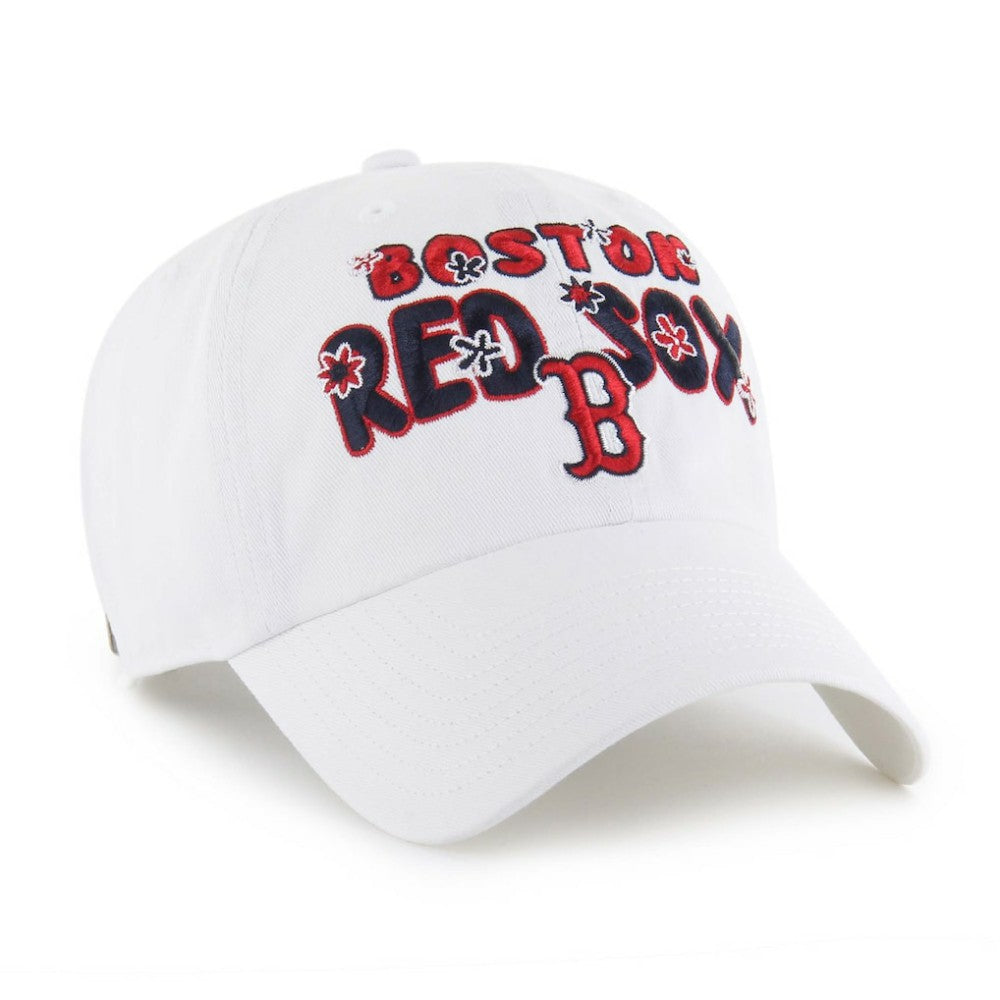Boston Red Sox '47 Women's Flower Power Clean Up Adjustable Hat - MLB