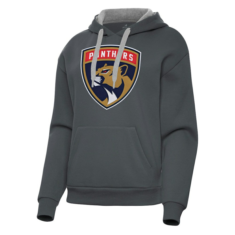Florida Panthers Antigua Women's Victory Pullover Hoodie - Charcoal - NHL