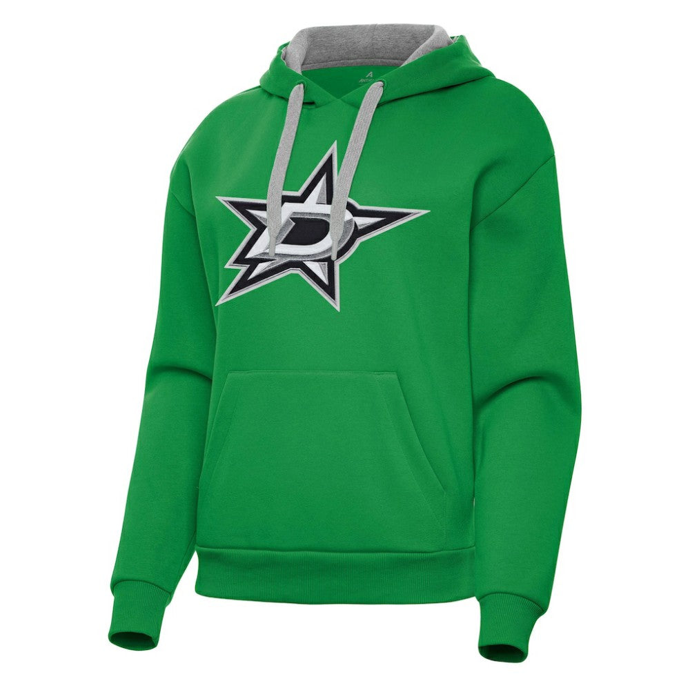 Dallas Stars Antigua Women's Victory Pullover Hoodie - Kelly Green - NHL