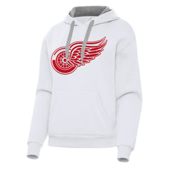 Detroit Red Wings Antigua Women's Victory Pullover Hoodie - White - NHL