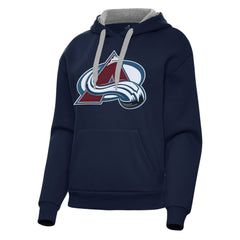 Colorado Avalanche Antigua Women's Victory Pullover Hoodie - Navy - NHL