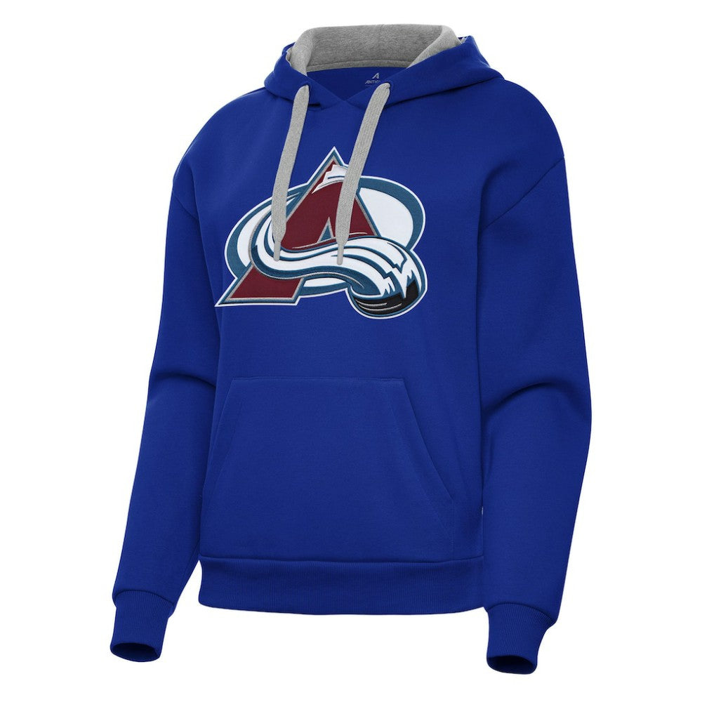 Colorado Avalanche Antigua Women's Victory Pullover Hoodie - Royal - NHL